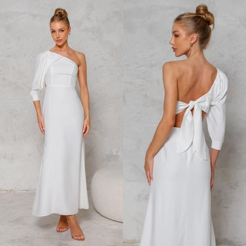 vestido de primavera branco